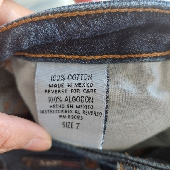 LEI Vintage Y2K Mid Rise Flared Jeans Size 7 - Picture 7 of 8